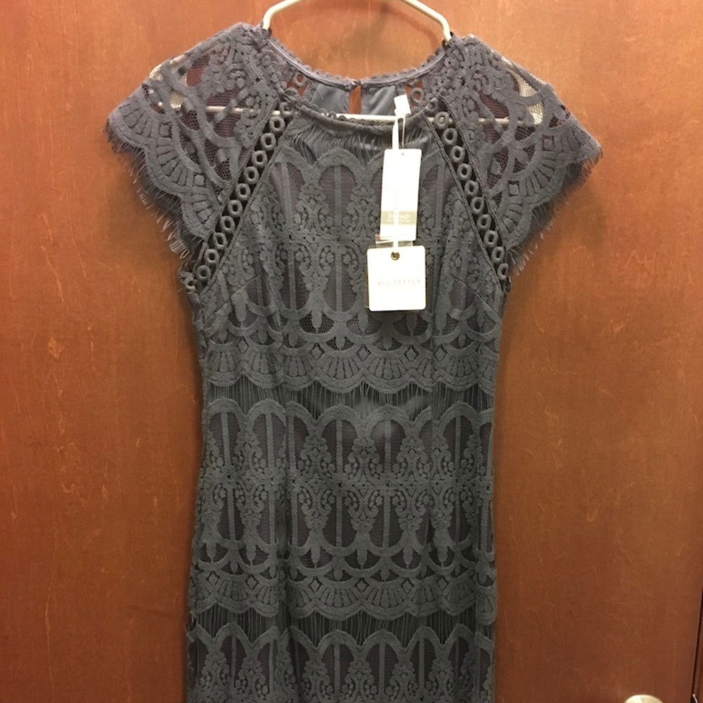 Navy lace dress